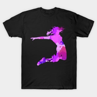 Dance Off Jumping Girl Cool Magical Vivid Design T-Shirt